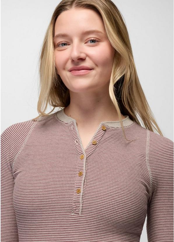 Touchstone Henley, Color: Newberry Heather Stripe, image 3
