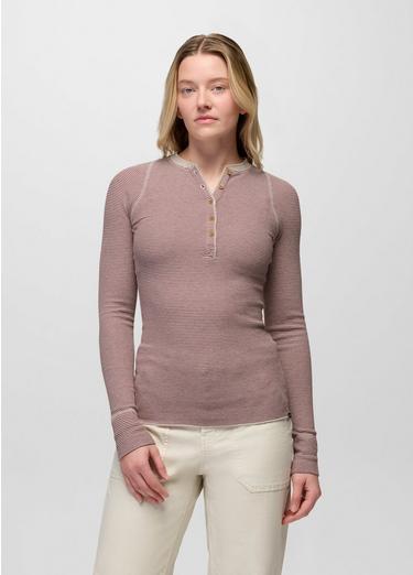 Touchstone Henley, Color: Newberry Heather Stripe, image 5