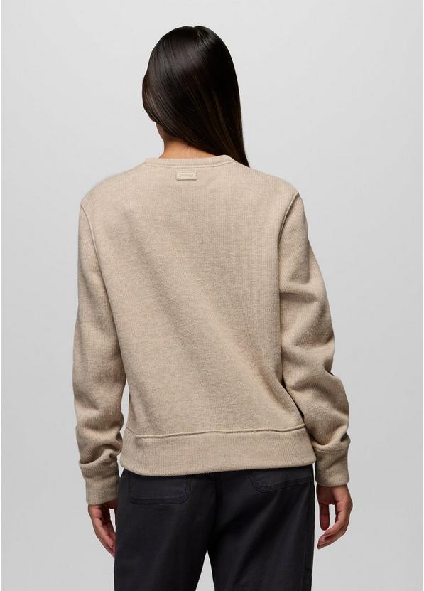 Two Harbors Sweater Crew, Color: Oatmeal Heather, image 2
