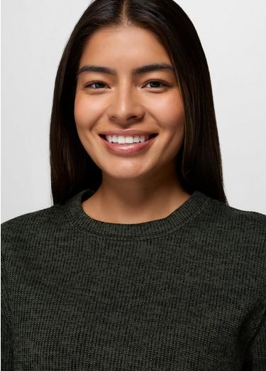 Two Harbors Sweater Crew, Color: Spruce Heather, image 3