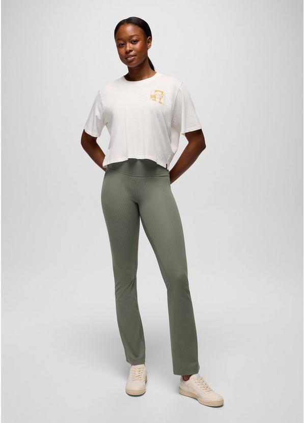 Luxara Rib Bootcut Pant, Color: Thyme, image 5
