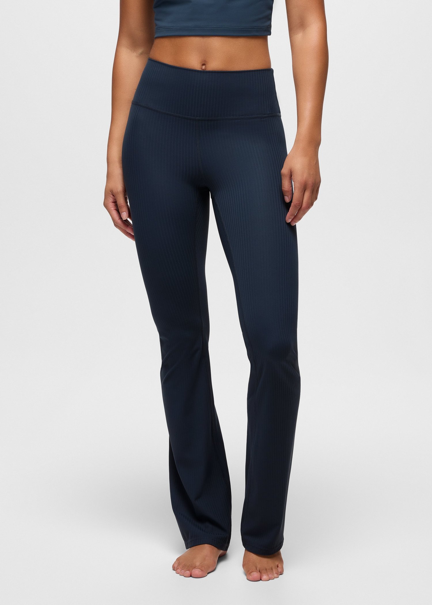 Womens prAna Luxara™ Rib Bootcut Pant - Stormy Night