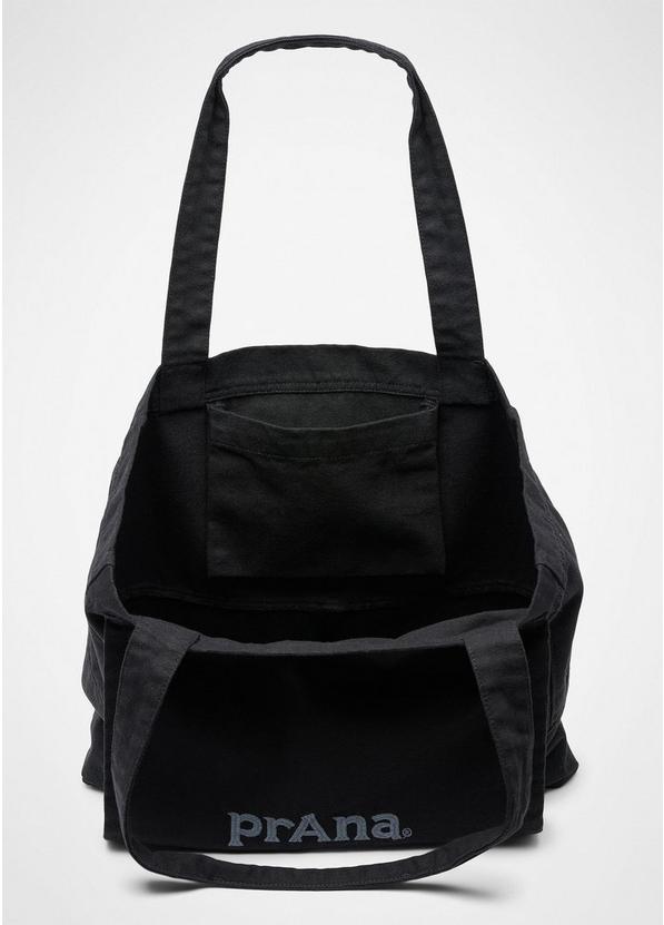 Horizen Canvas Tote, Color: Black, image 6
