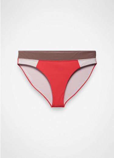 Baja Bound Summer Wave Swim Bottom, Color: Rose Fire Colorblock, image 1
