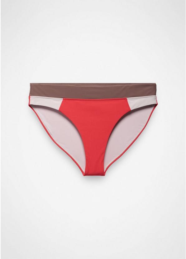 Baja Bound Summer Wave Swim Bottom, Color: Rose Fire Colorblock, image 1