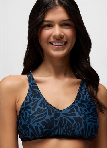 Mallorca Reversible Swim Top, Color: Black Seaweed, image 4