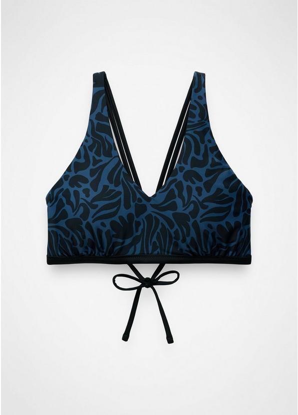 Mallorca Reversible Swim Top, Color: Black Seaweed, image 1