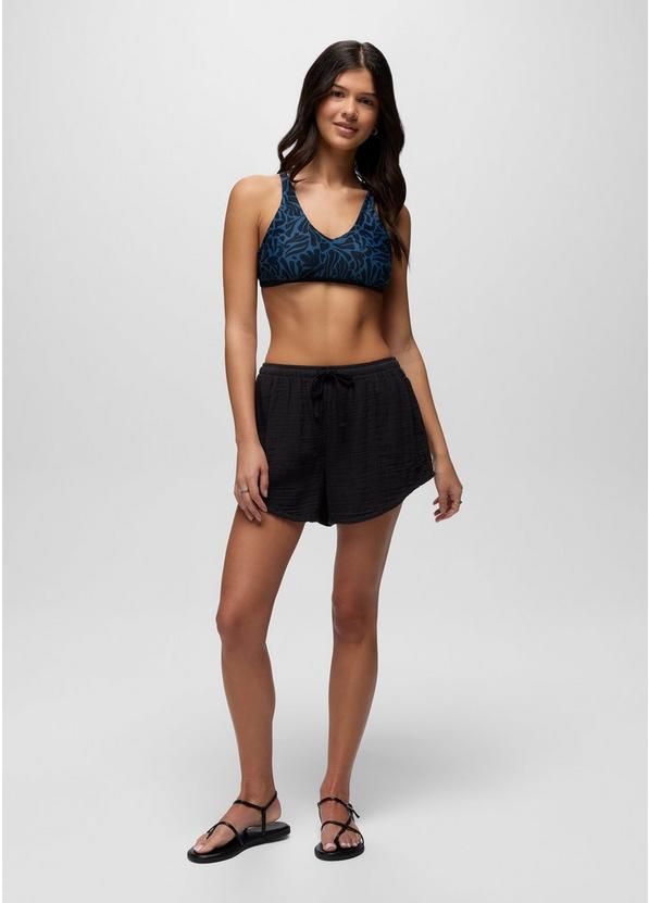 Mallorca Reversible Swim Top, Color: Black Seaweed, image 6