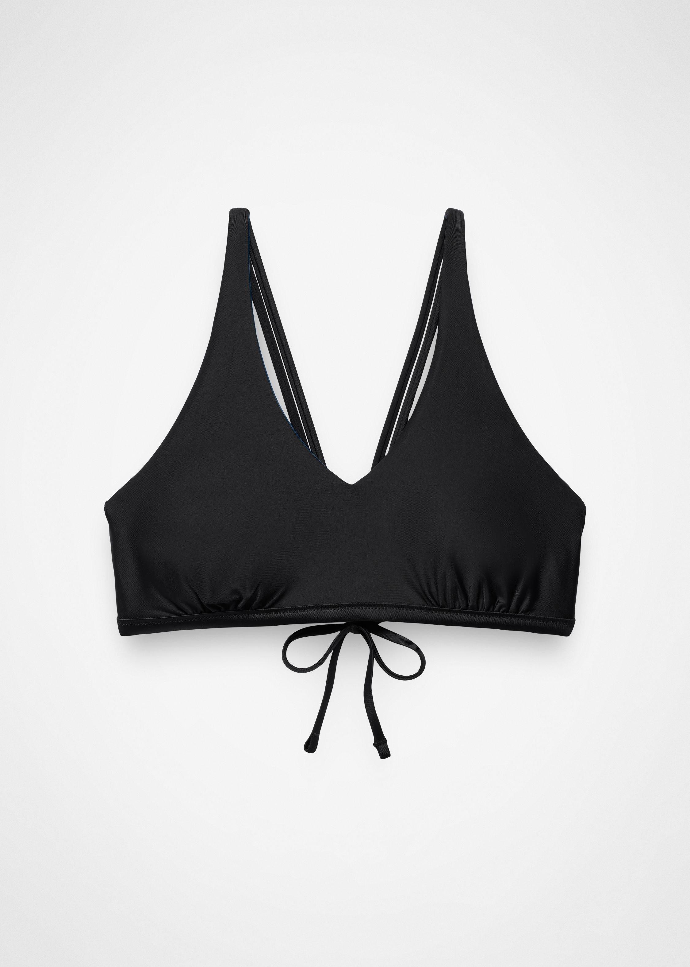 Womens prAna Mallorca Reversible Swim Top - Black / Bluff Blue
