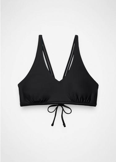 Mallorca Reversible Swim Top, Color: Black / Bluff Blue, image 9