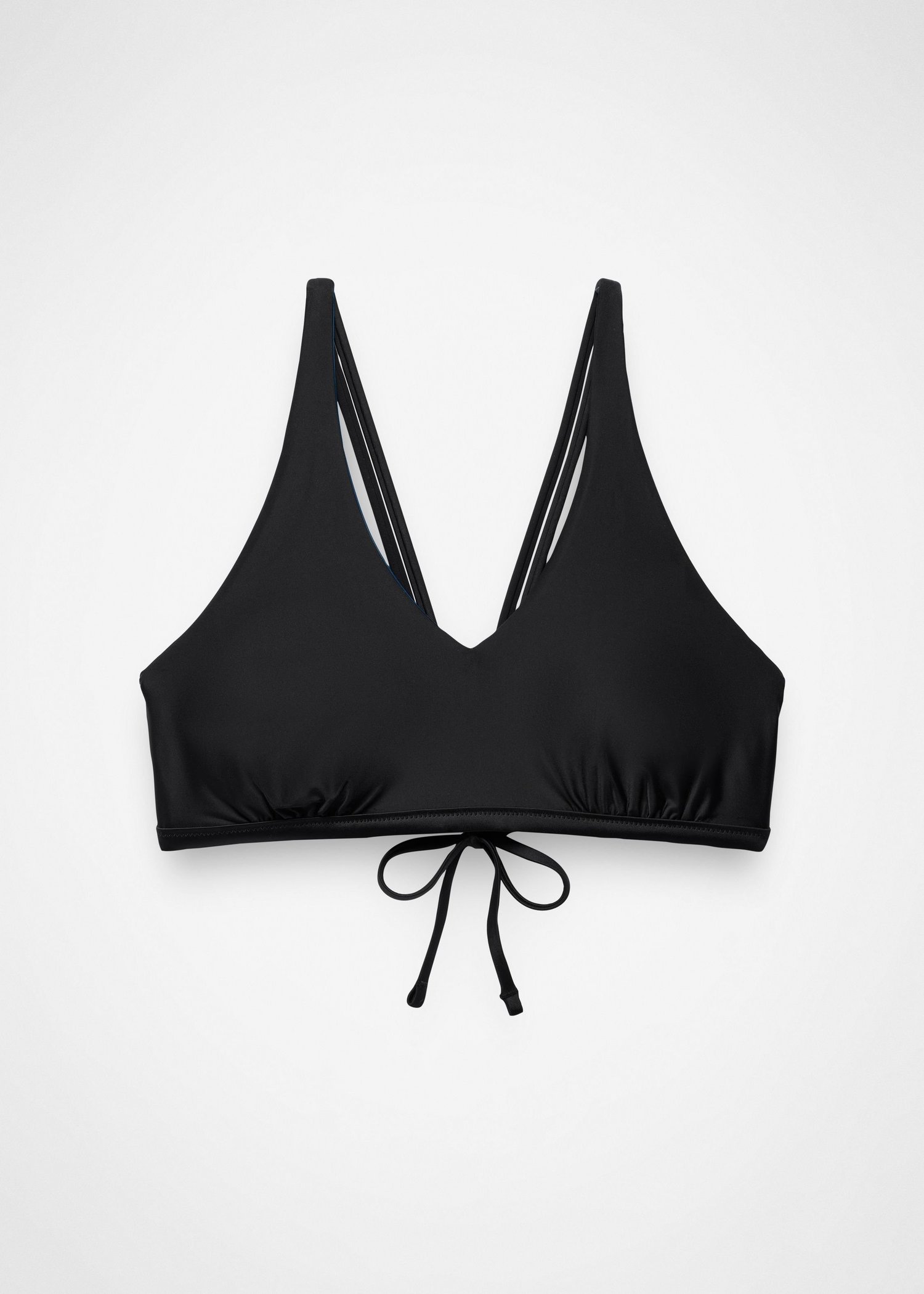 Womens prAna Mallorca Reversible Swim Top - Black / Bluff Blue
