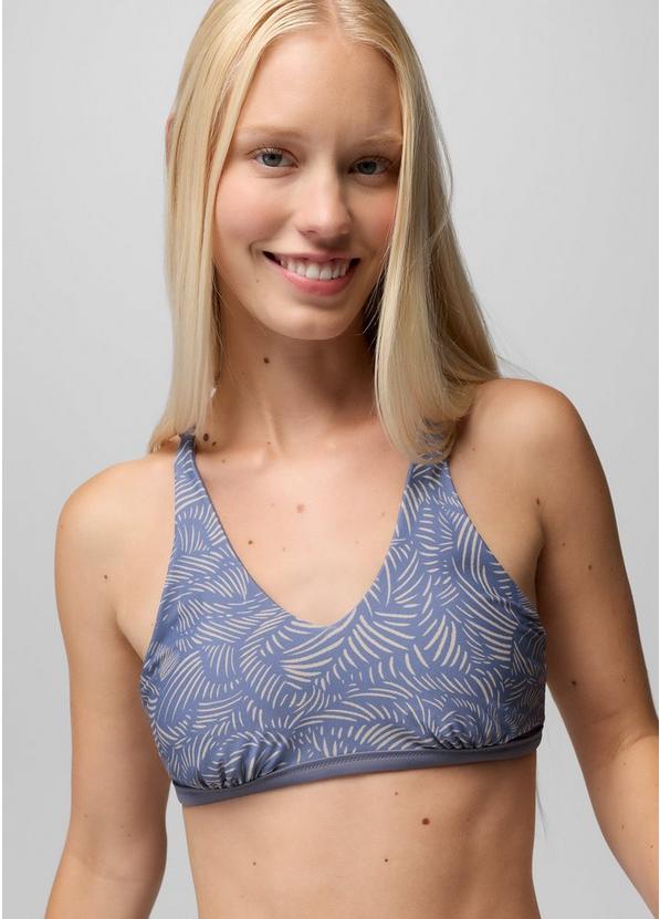 Mallorca Reversible Swim Top, Color: Taro Currents, image 4