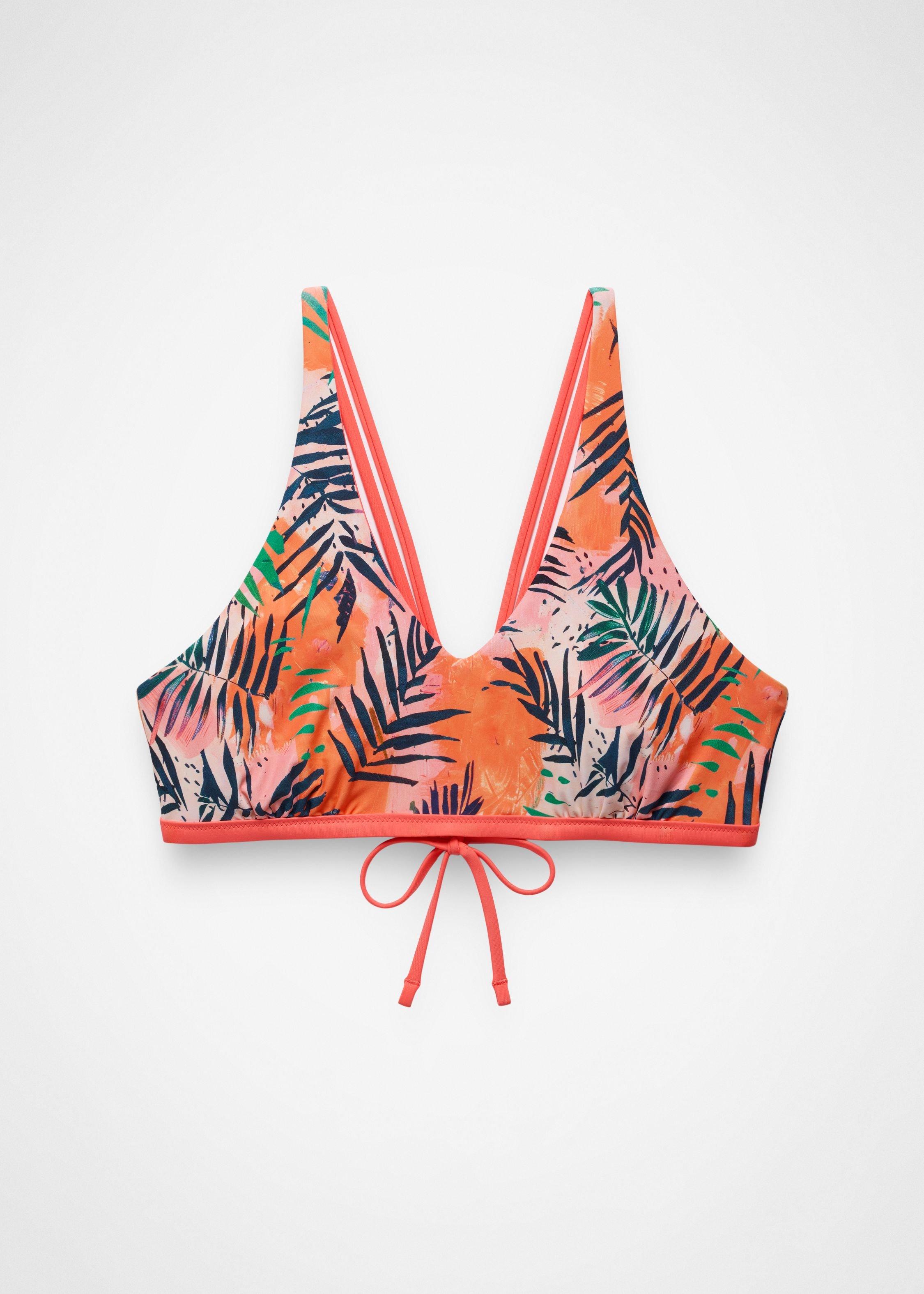 Womens prAna Mallorca Reversible Swim Top - Papaya Island Fever