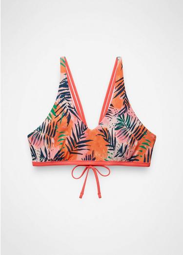 Mallorca Reversible Swim Top, Color: Papaya Island Fever, image 13