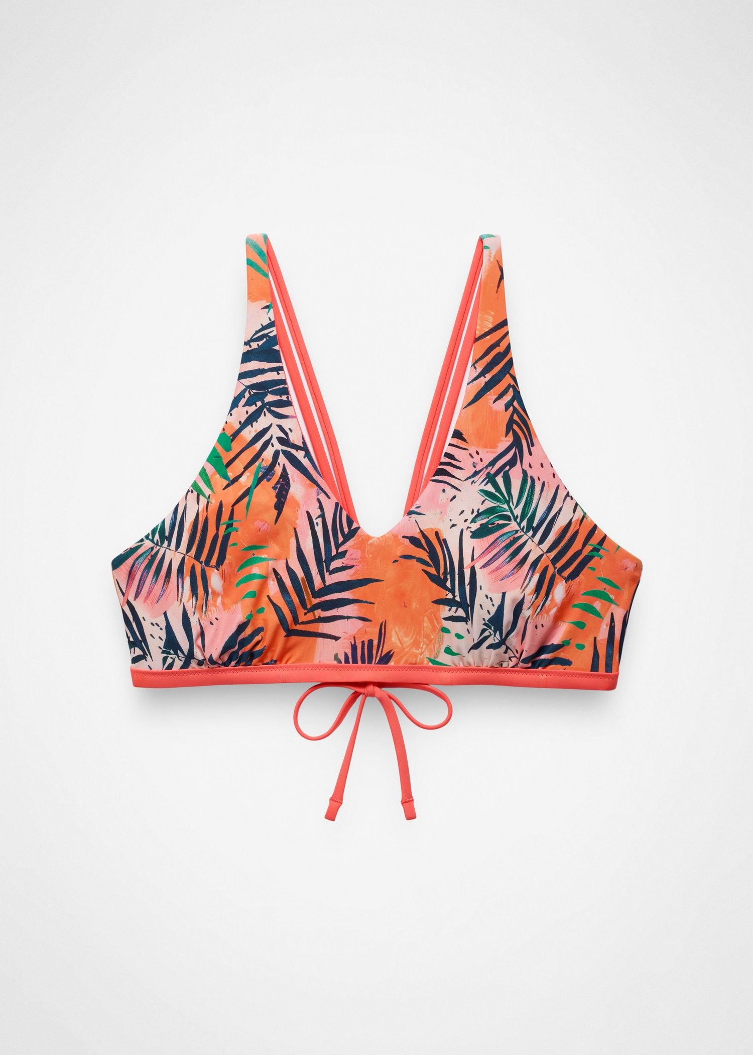 Womens prAna Mallorca Reversible Swim Top - Papaya Island Fever