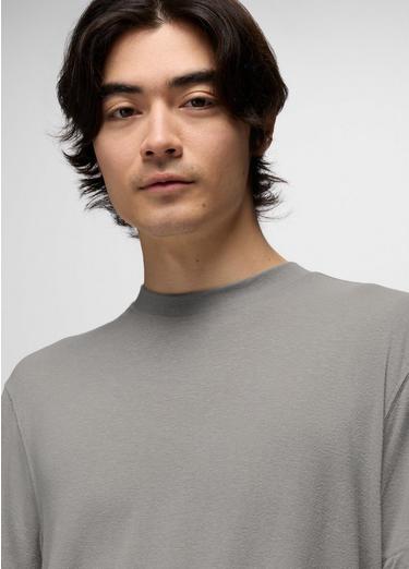 Natural Rhythm Short Sleeve Crew, Color: Sterling Heather, image 8