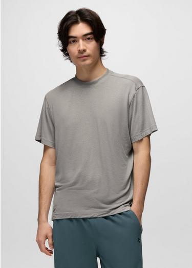 Natural Rhythm Short Sleeve Crew, Color: Sterling Heather, image 5