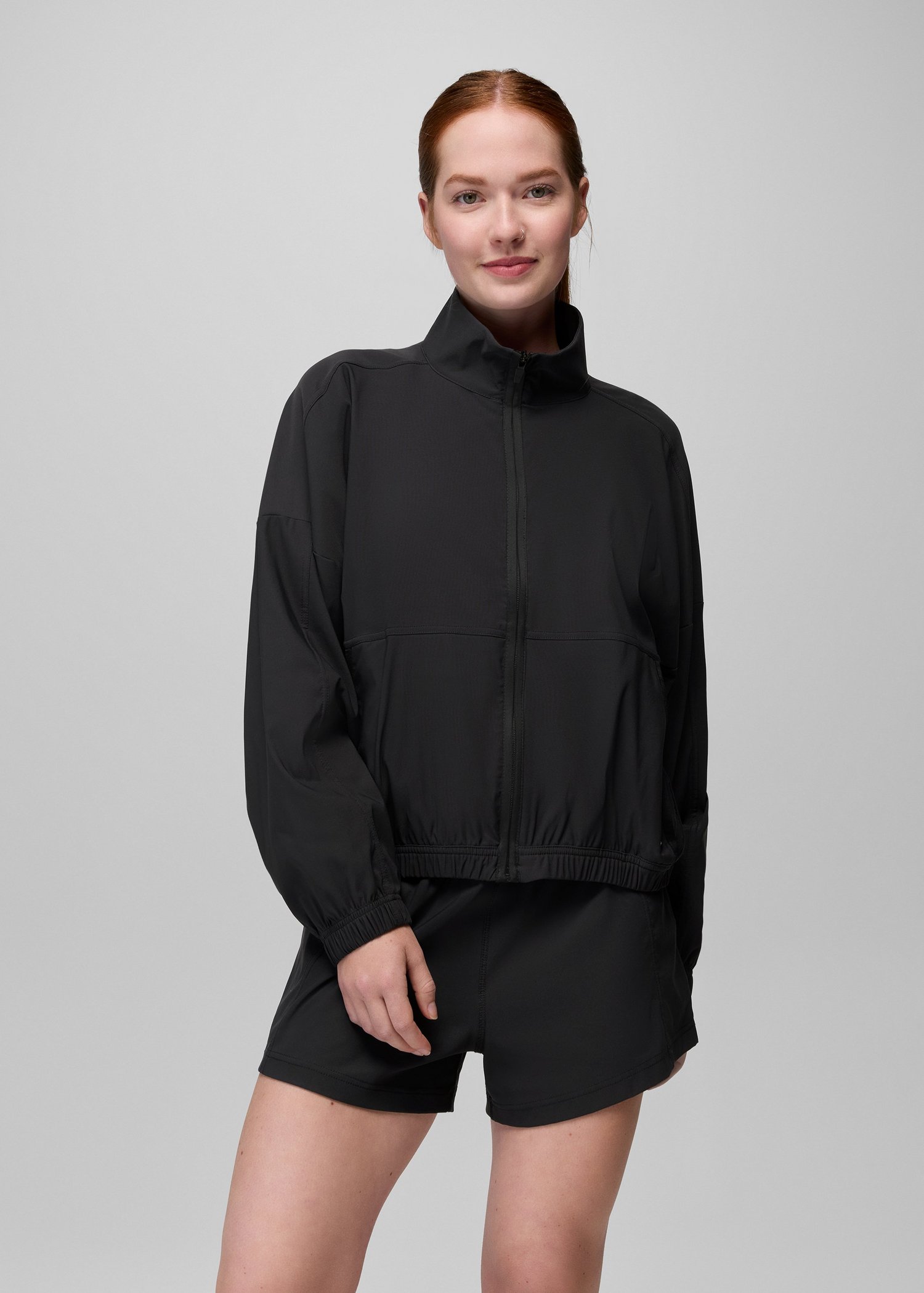 Womens prAna Send Off Full Zip - Black