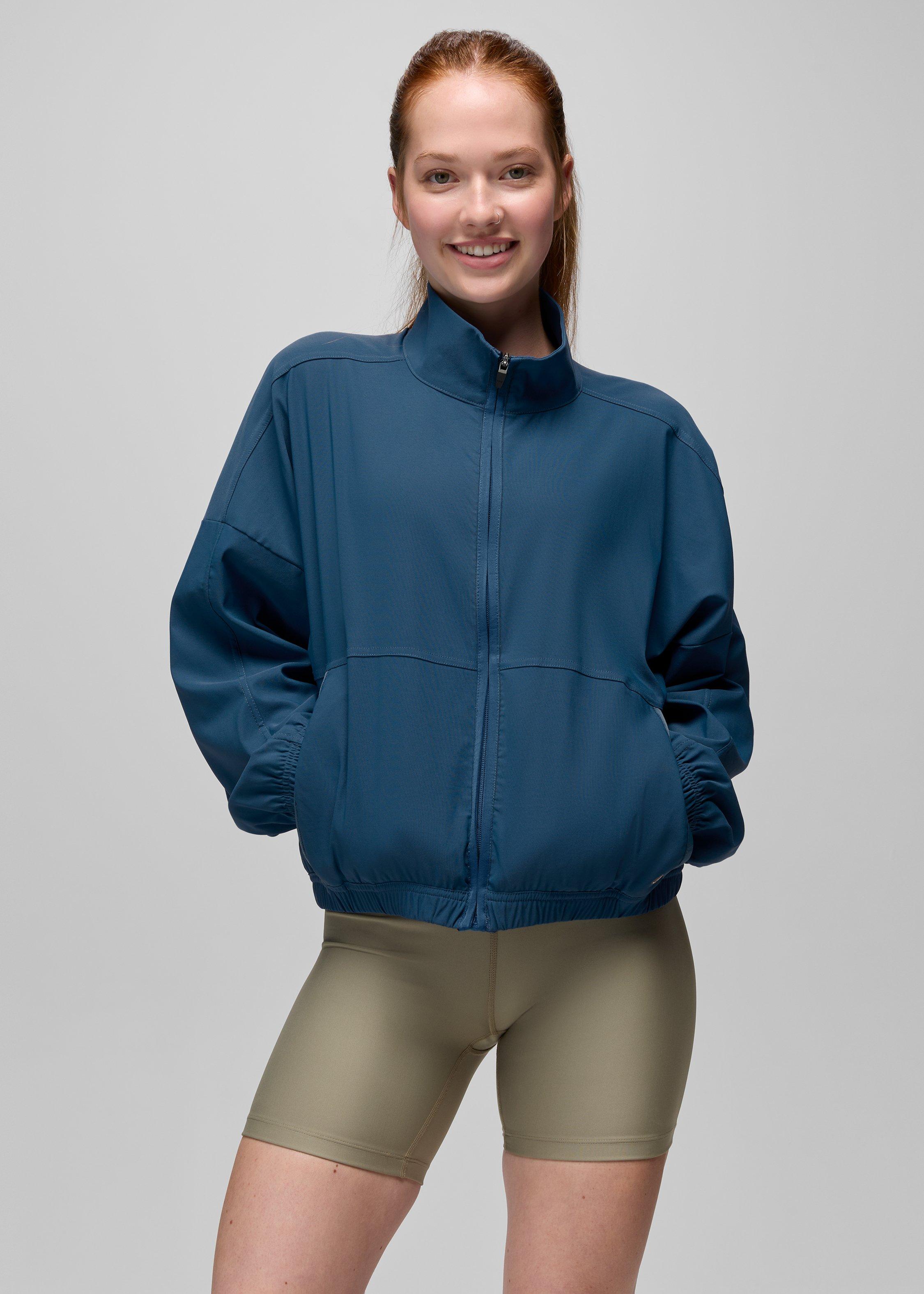Womens prAna Send Off Full Zip - Bluff Blue