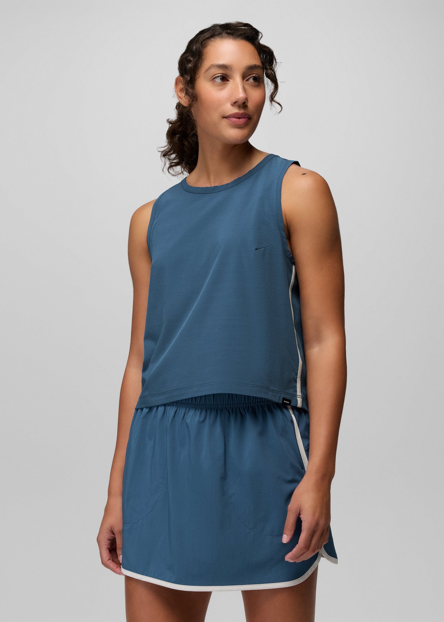 Womens prAna Railay Tank - Bluff Blue