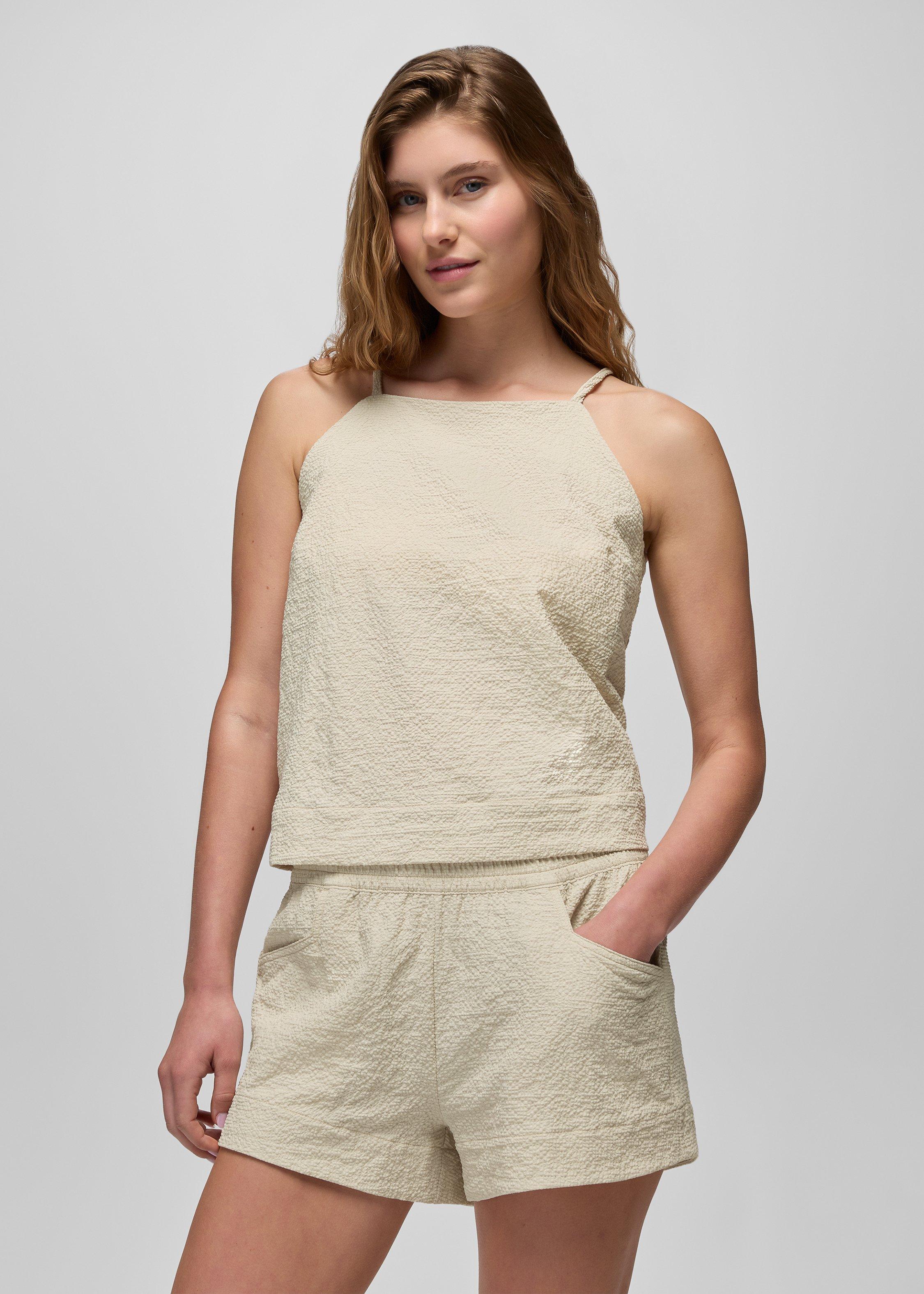 Womens prAna Coastal Sol Tank - Stone