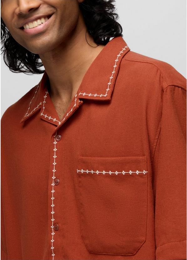 Del Norte Short Sleeve Shirt, Color: Red Ochre, image 3
