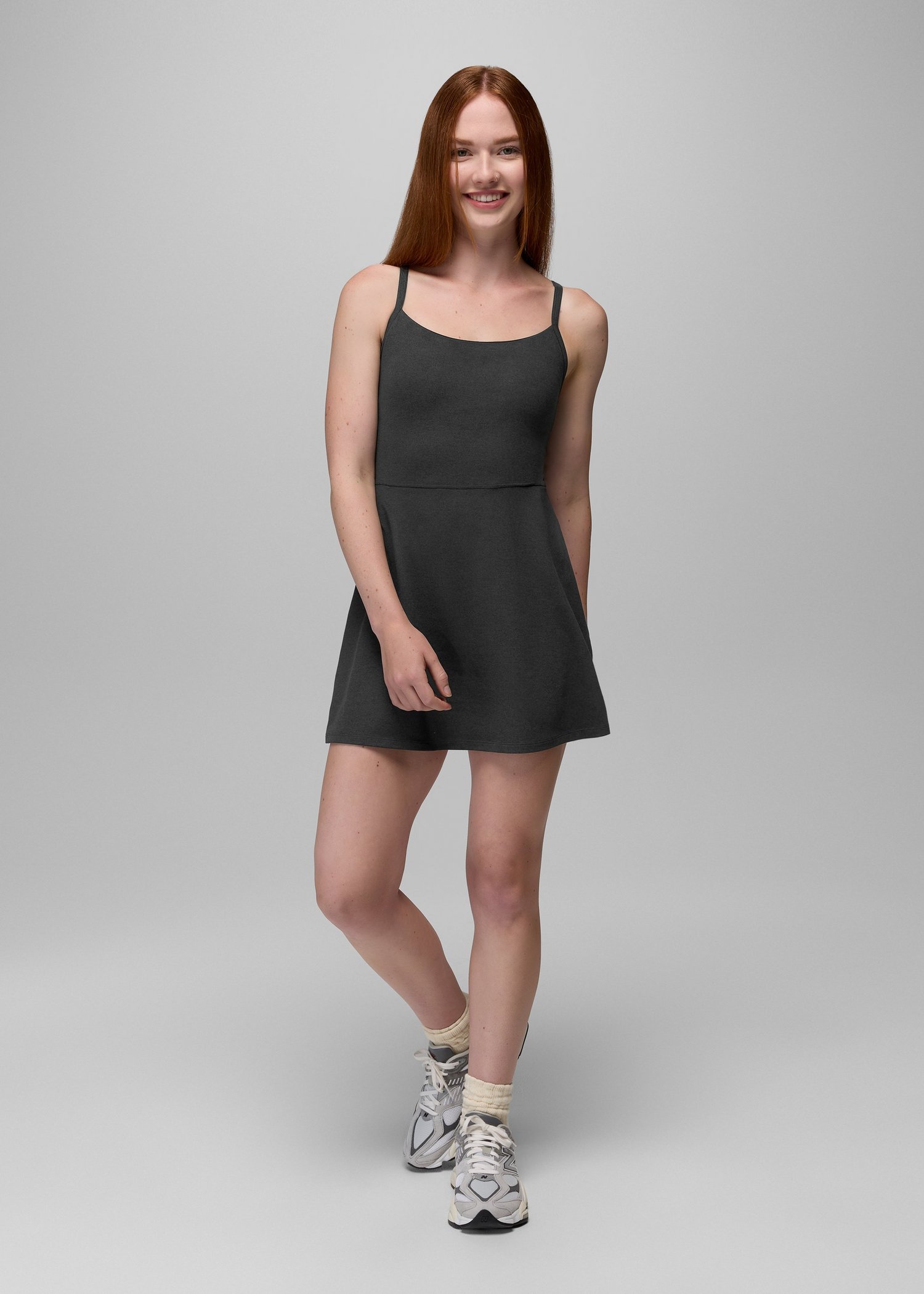 Womens prAna Heavana™ Courtside Dress - Black Heather