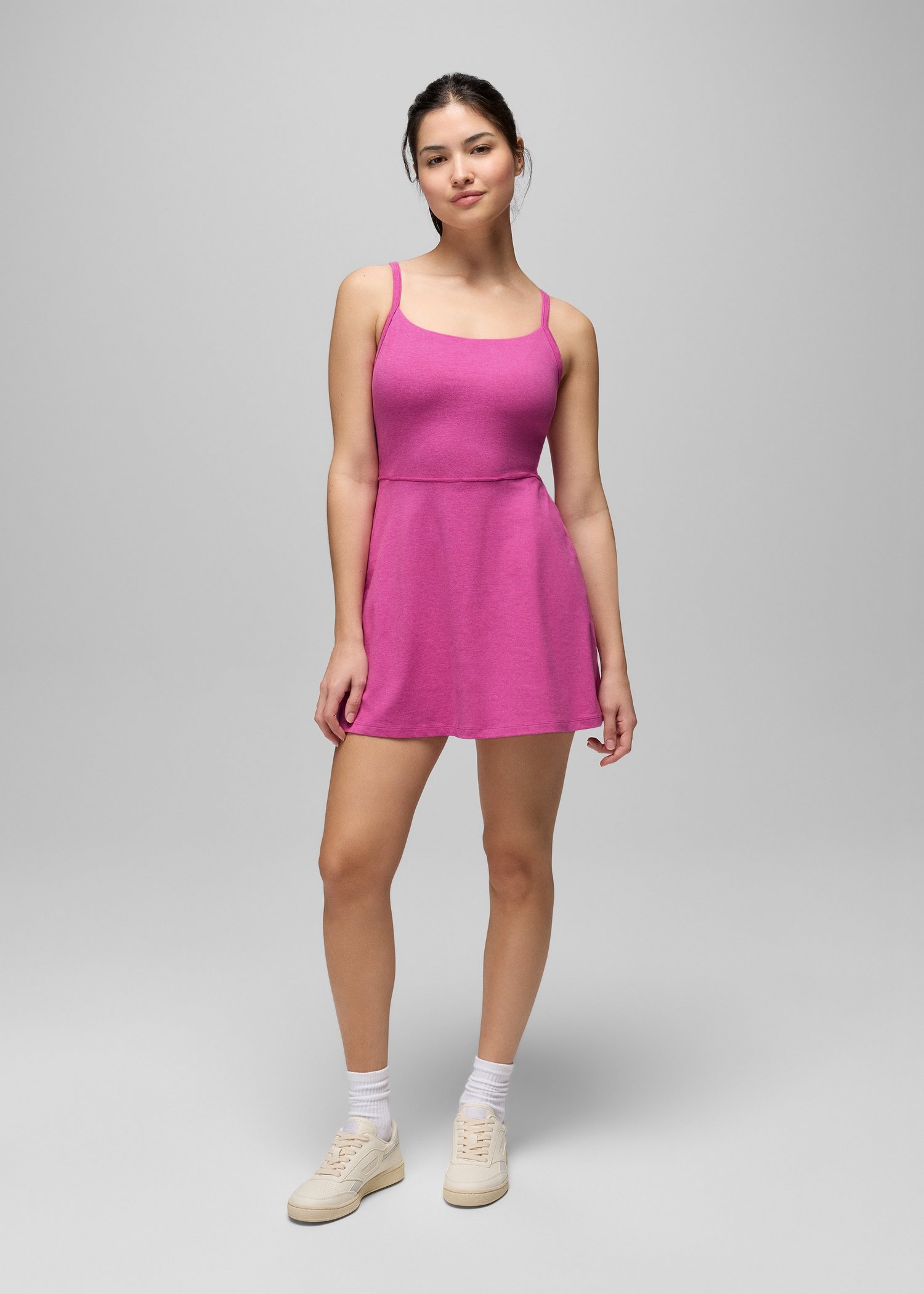 Womens prAna Heavana™ Courtside Dress - Berry Beam Heather
