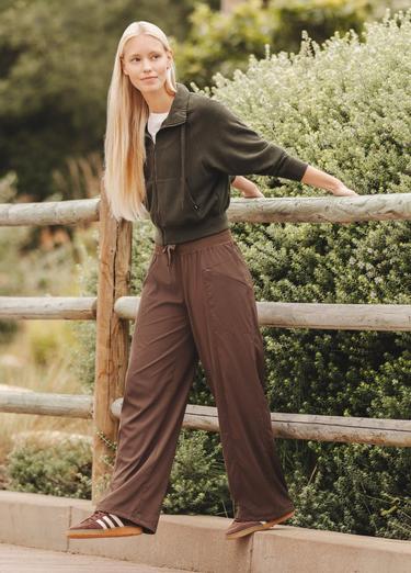 Koen Wide Leg Pant, Color: Dark Roast, image 4