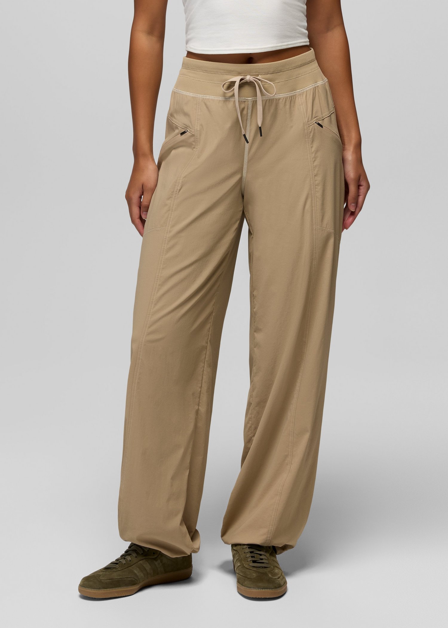 Womens prAna Koen Wide Leg Pant - Sandbar