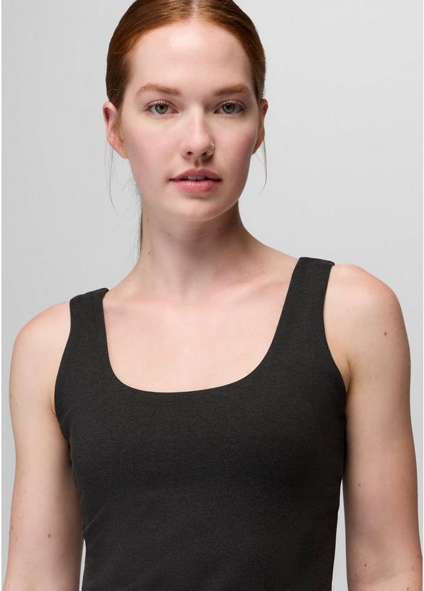 Heavana Essential Tank, Color: Black Heather, image 3
