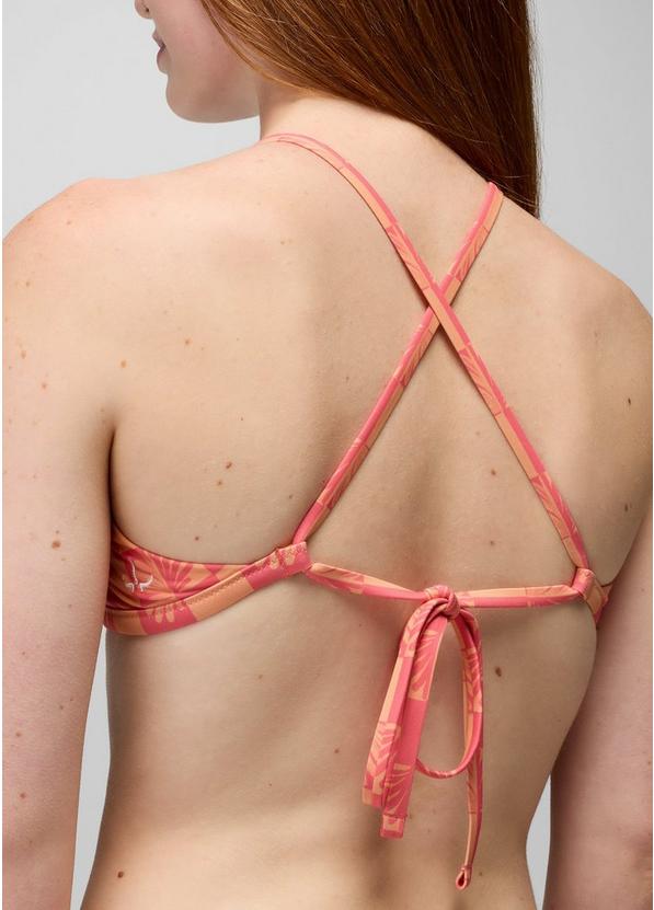 Reef Break Adjustable Swim Top, Color: Guava Pop Checker, image 5