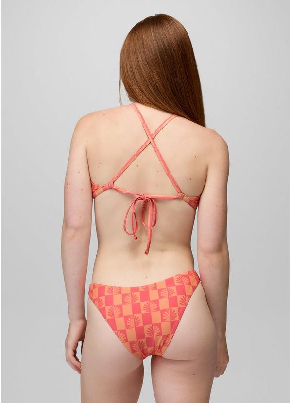 Reef Break Adjustable Swim Top, Color: Guava Pop Checker, image 4