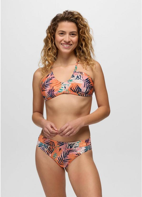 Reef Break Adjustable Swim Top, Color: Papaya Island Fever, image 2