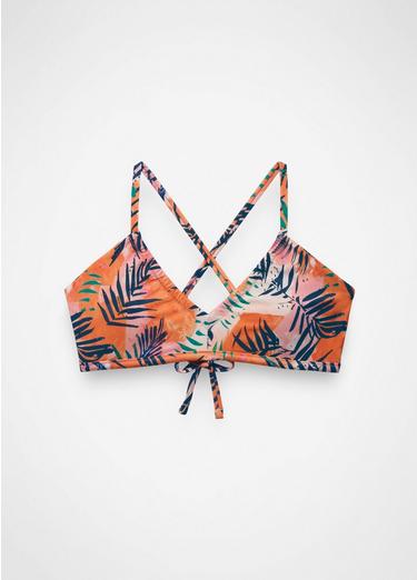 Reef Break Adjustable Swim Top, Color: Papaya Island Fever, image 5