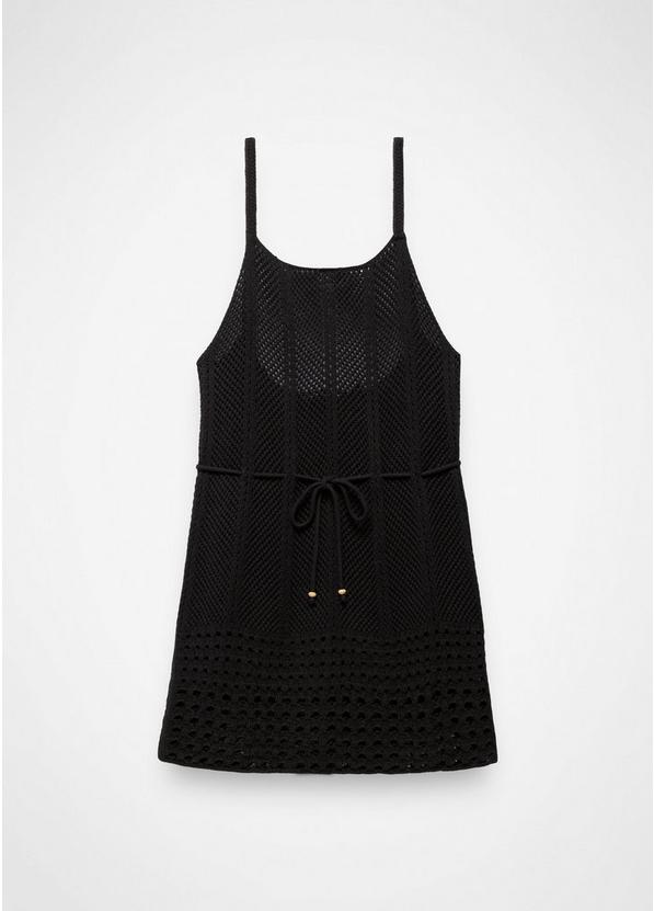 Crochet Mini Dress, Color: Black, image 7