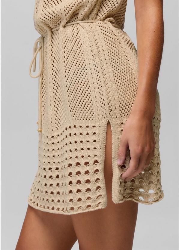 Crochet Mini Dress, Color: Natural, image 4