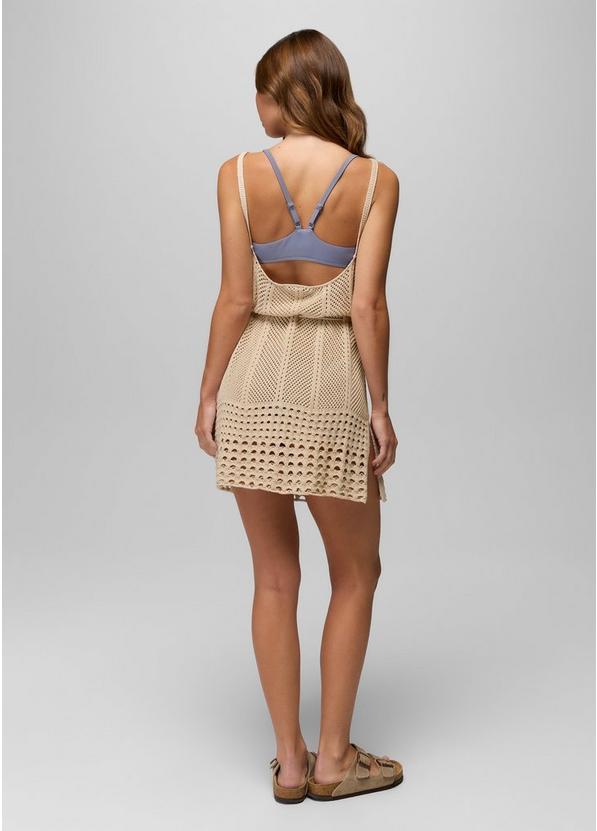 Crochet Mini Dress, Color: Natural, image 2