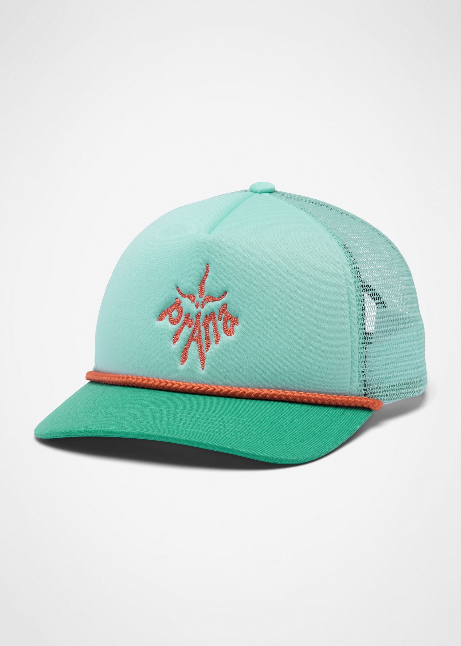 Gender Neutral prAna Doohickey Foam Trucker - Sea Glass / Jade Colorblock