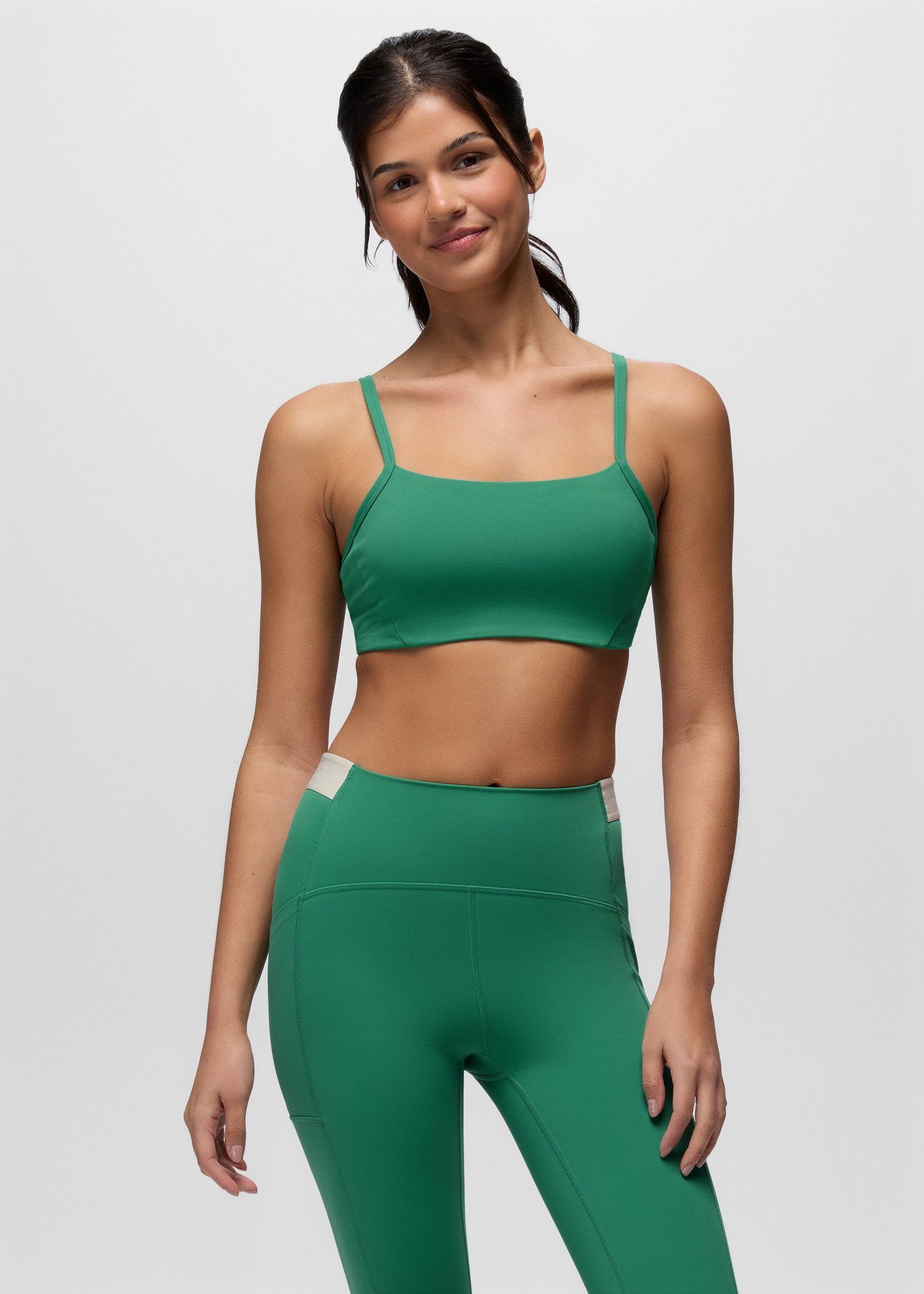 Womens prAna Luxara™ Balance Bra - Jade