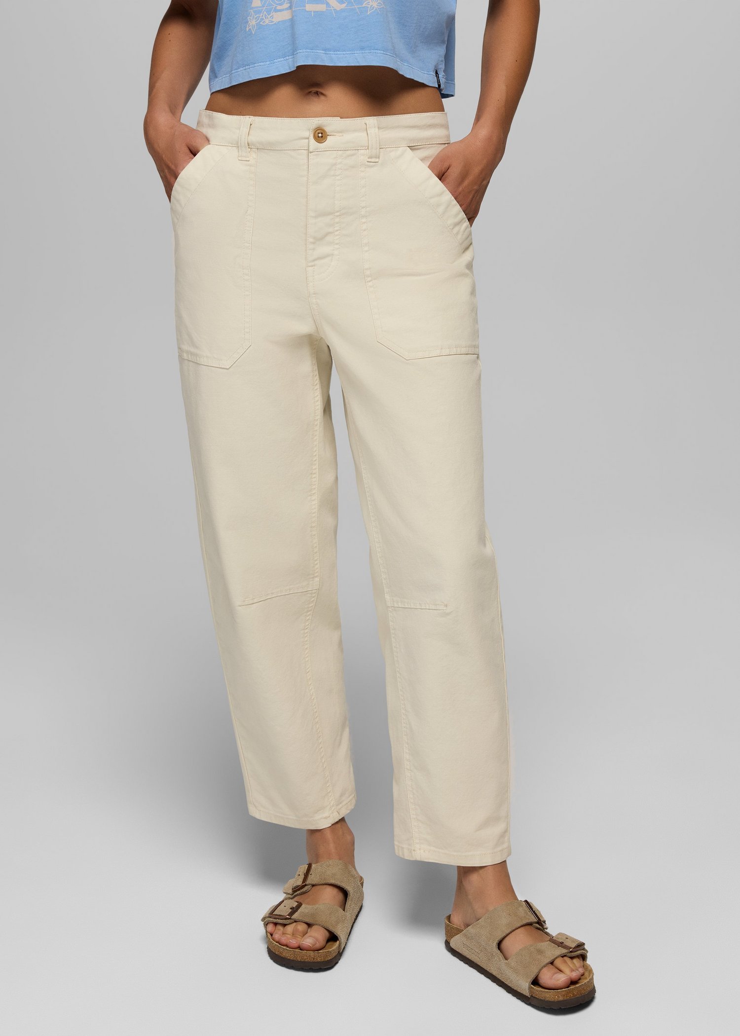 Womens prAna Rock Ridge Melrose Pant - Beach Pebble
