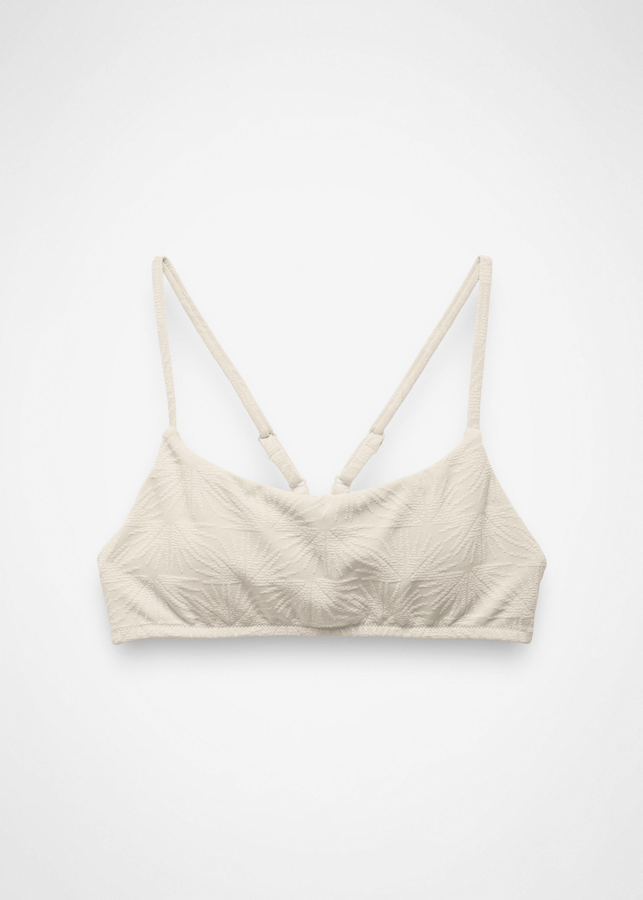 Womens prAna Lahari Sunburst Swim Top - Beach Pebble