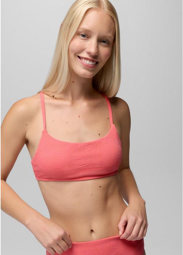 Lahari Sunburst Swim Top, Color: Guava Pop, image 4