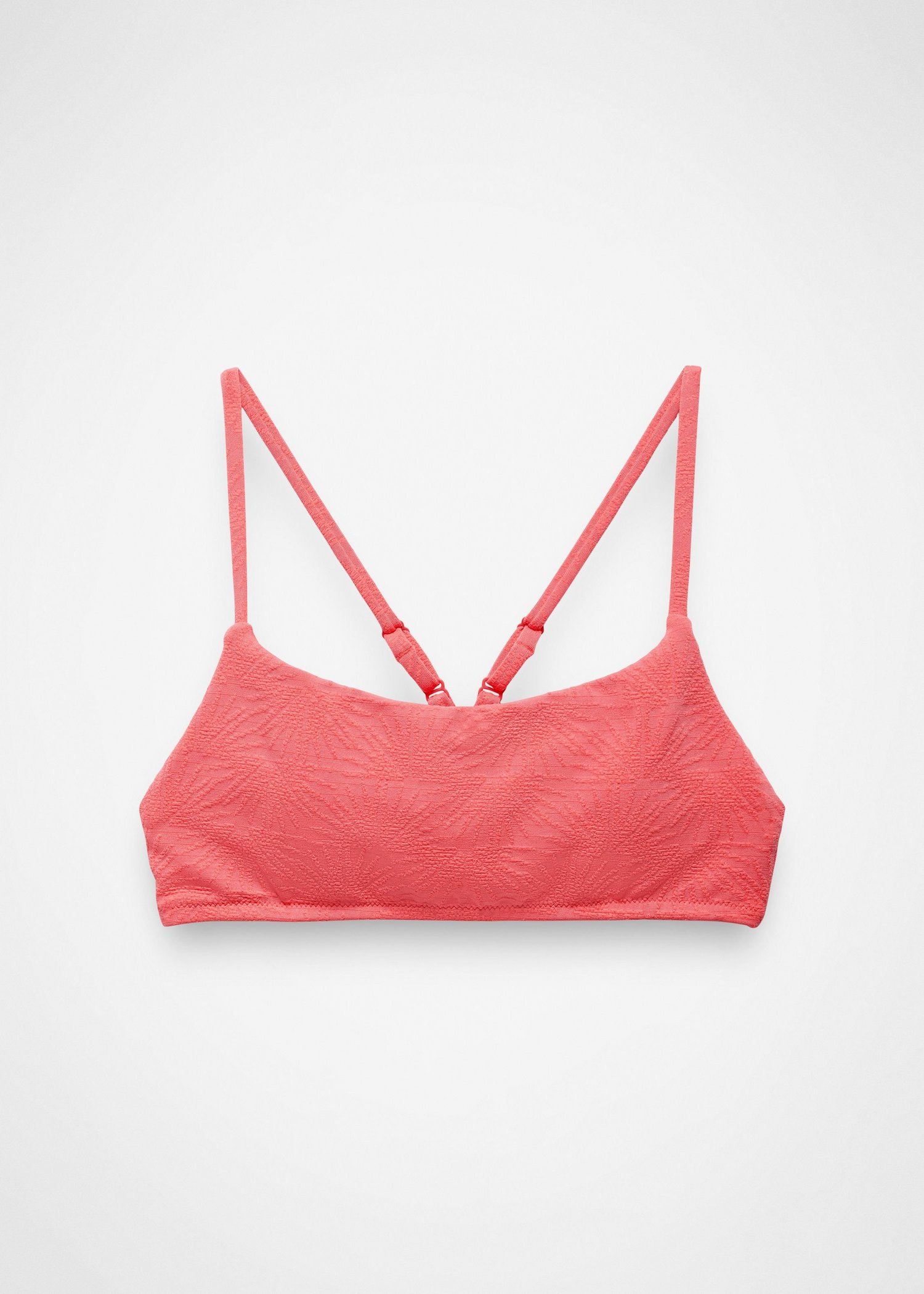 Womens prAna Lahari Sunburst Swim Top - Guava Pop