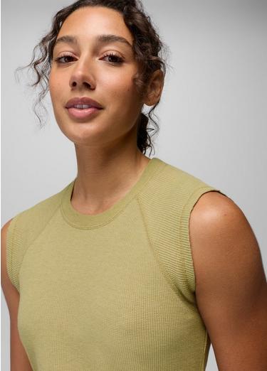 Touchstone Muscle Tank, Color: Jackfruit Heather, image 7