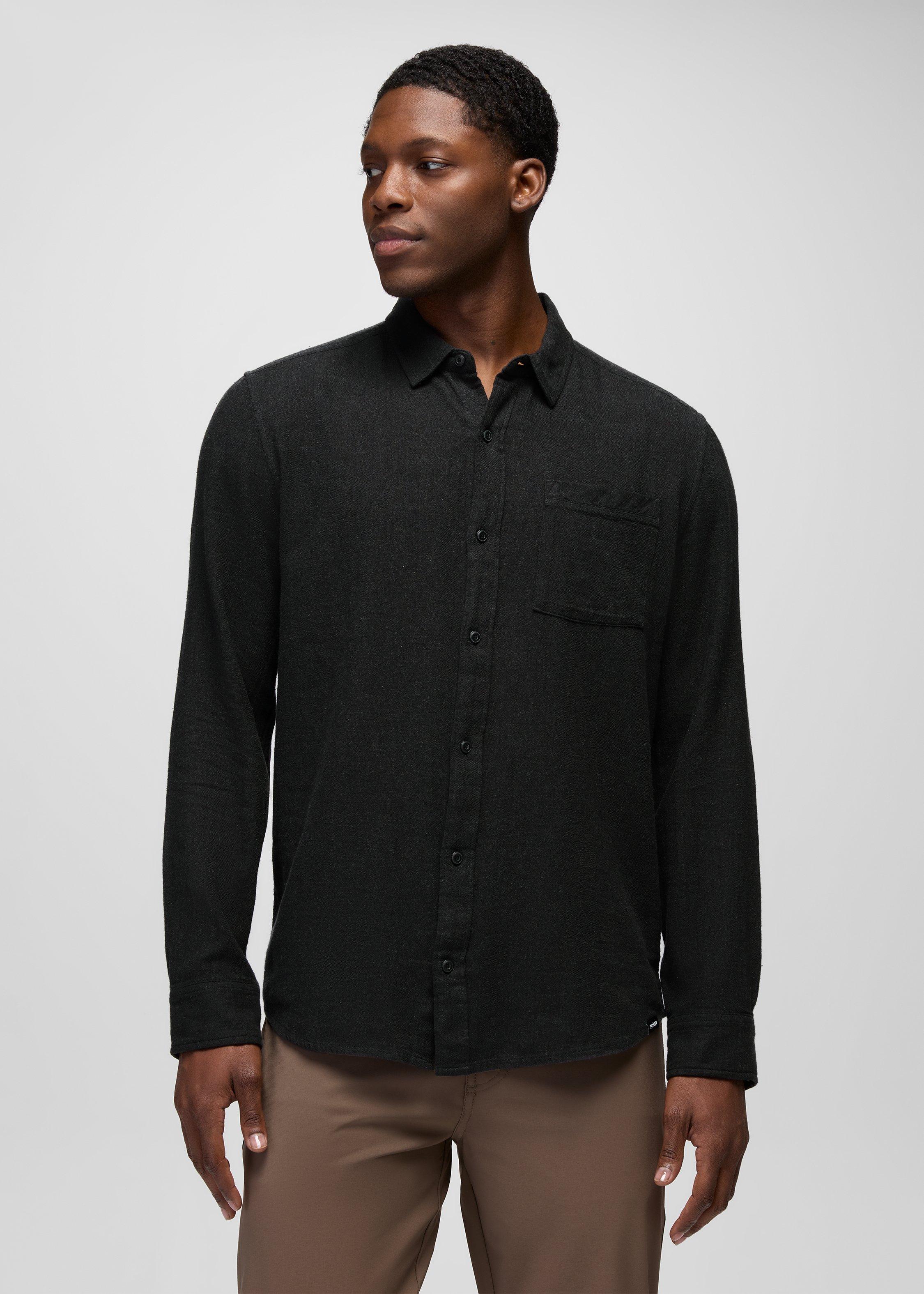 Mens prAna Mendocino Shirt - Black