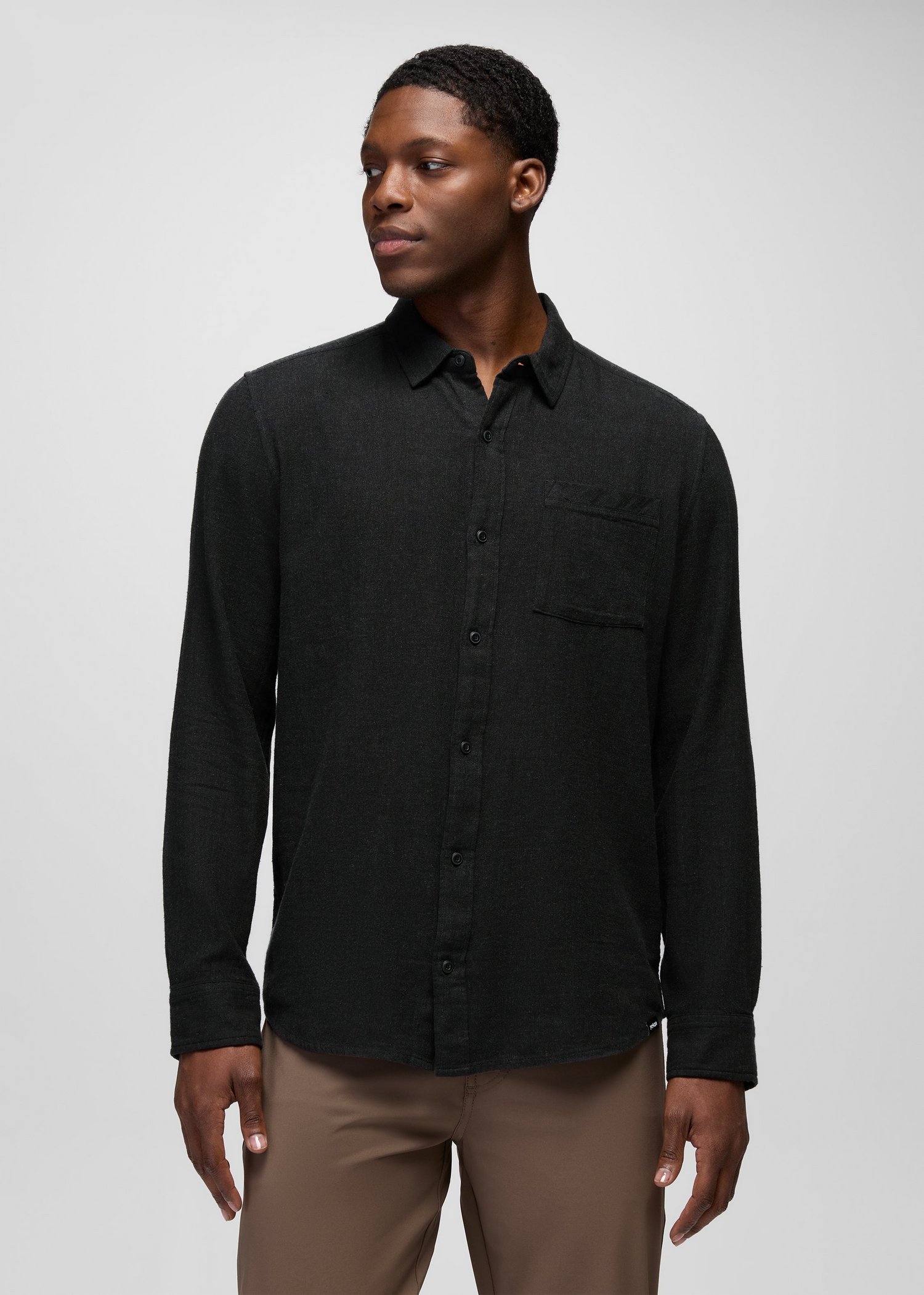 Mens prAna Mendocino Shirt - Black