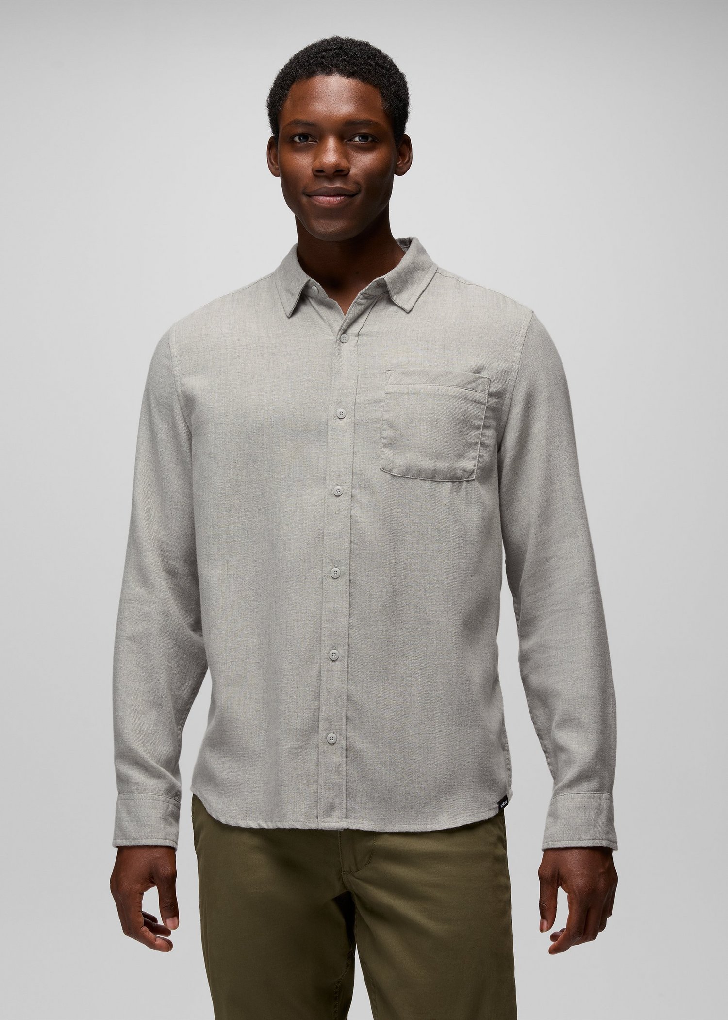 Mens prAna Mendocino Shirt - River Rock
