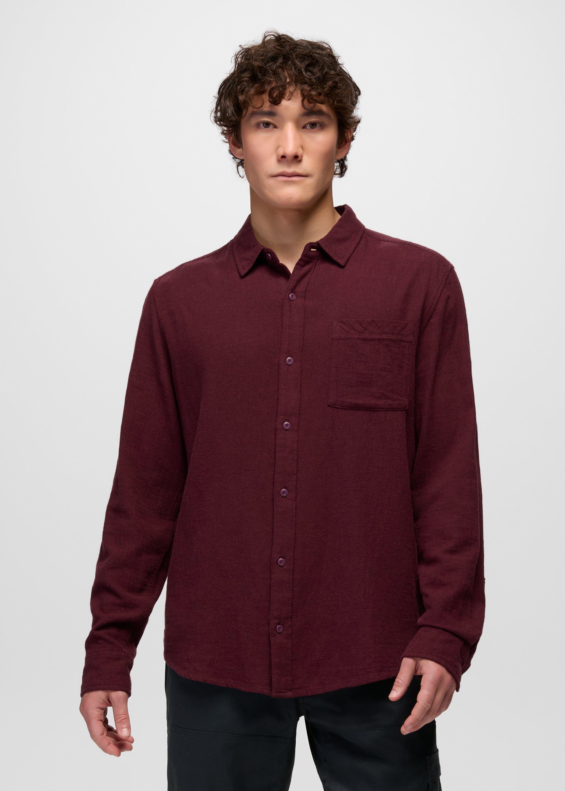 Mens prAna Mendocino Shirt - Cacao
