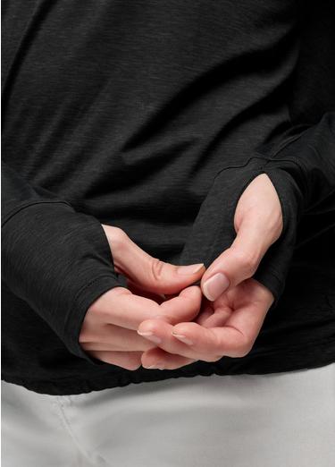 Eileen Cinch Long Sleeve Top, Color: Black, image 8